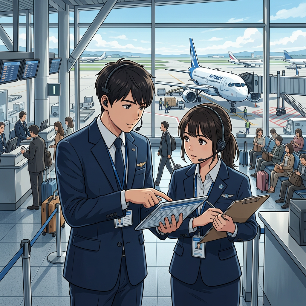 Chef d'escale aéroportuaire