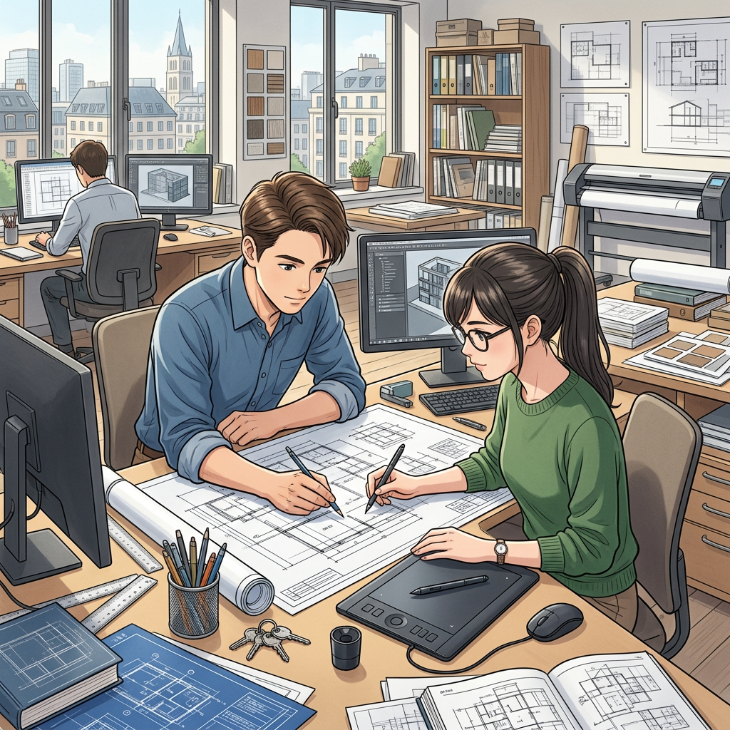 Dessinateur en bâtiment