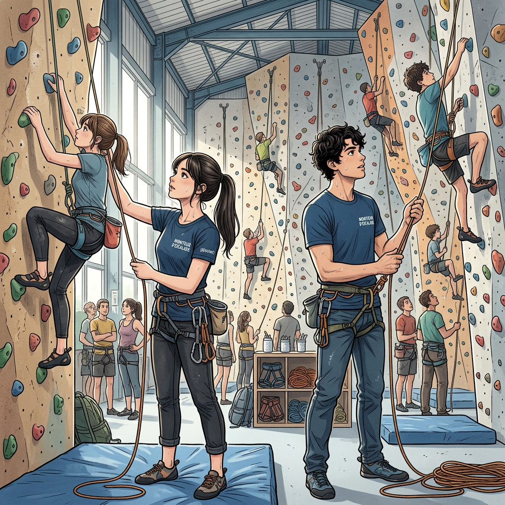 Moniteur d'escalade
