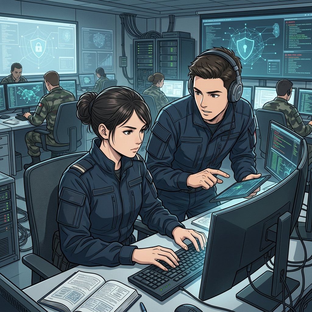 Opérateur cyberdéfense militaire