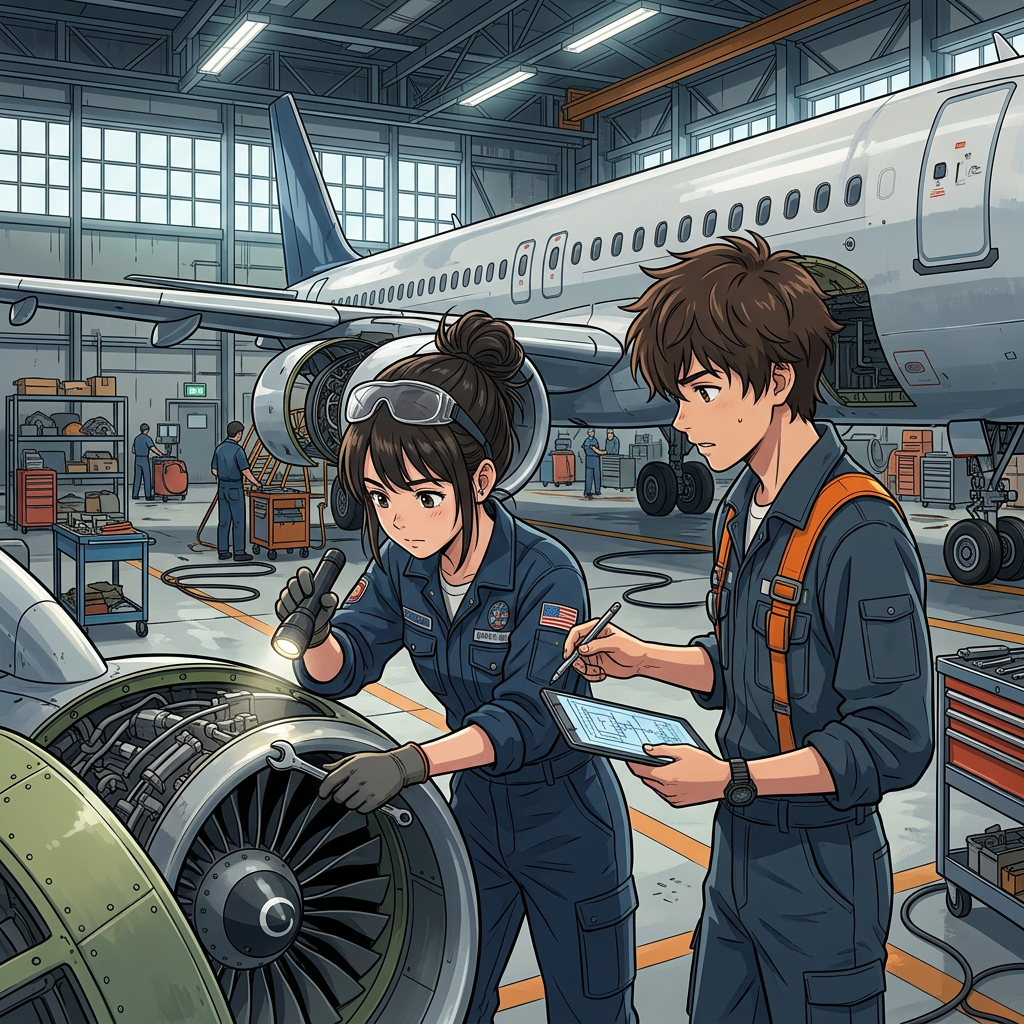 Technicien de maintenance aéronautique