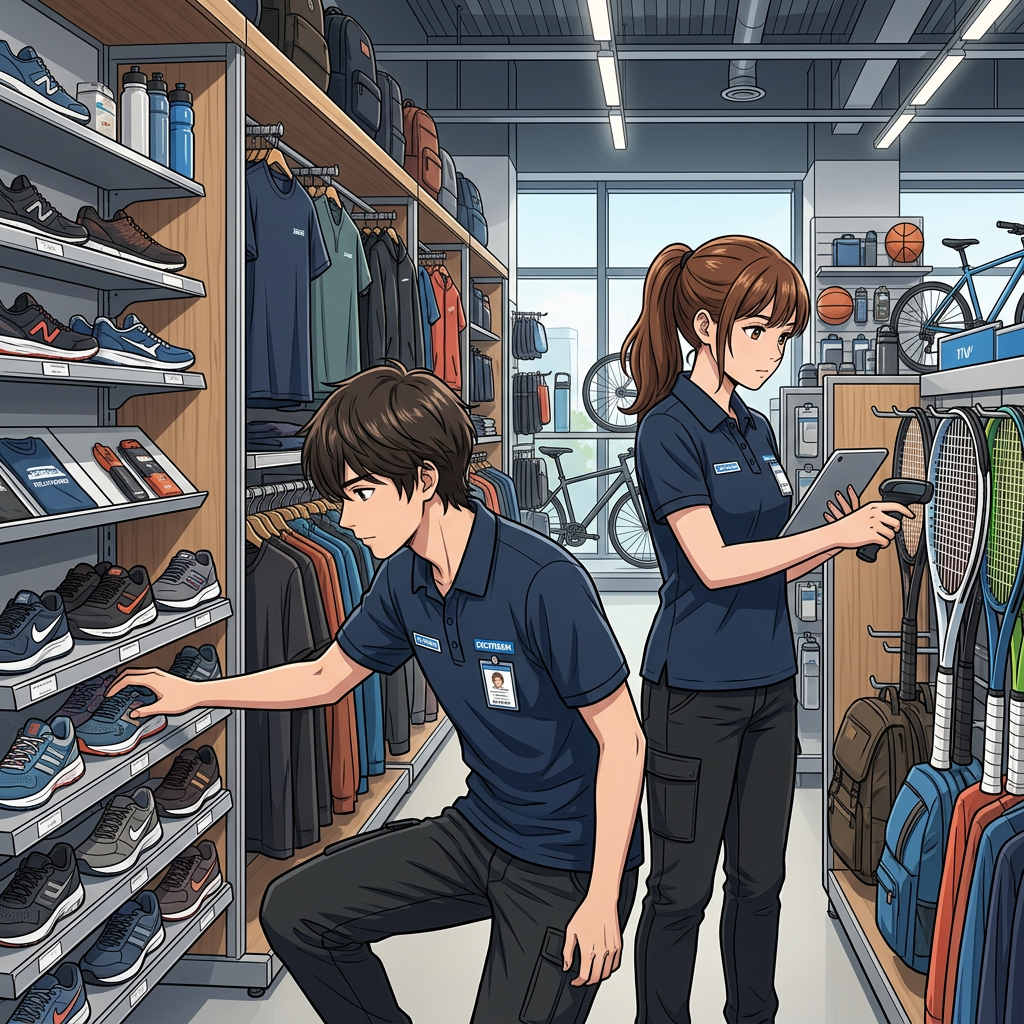 Vendeur d'articles de sport